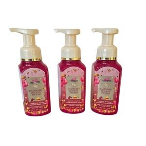 Bath & Body Works Raspberry Holiday Pie Bar Foaming Hand Soap x3-READ!